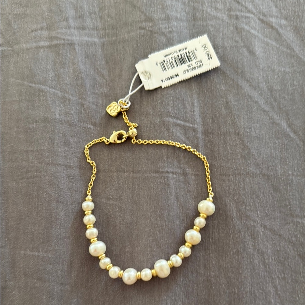 Kendra Scott Gold and Cream Pearl Bracelet